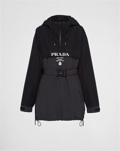 prada technical anorak|Smoky Grey/black Technical Fabric Anorak .